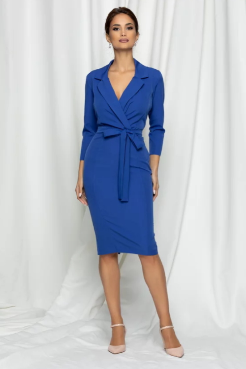 rochii elegante albastre Dy Fashion