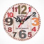 Ceas de masă vintage din bambus