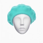 beretă franțuzească lână culoare turcoaz