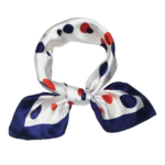 esarfa satin cu buline colorate