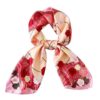 esarfa satin cu trandafiri, 50x50 cm
