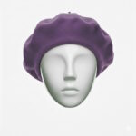 beretă damă lână culoare zmeură