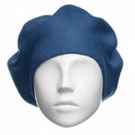 Bască damă albastru navy, 50% bumbac, măsură universală.