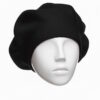 Bască damă neagră, 50% bumbac, măsură universală.
