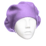 Bască damă lila, 50% bumbac, măsură universală.