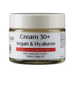 Cremă naturală antirid 30+ cu argan bio și acid hialuronic